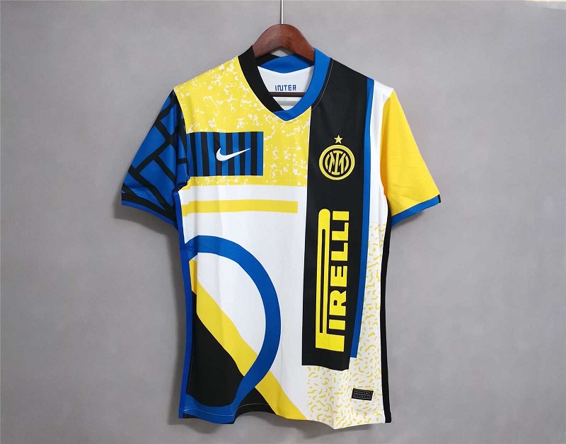 AAA Quality Inter Milan 21/22 Fourth White/Blue/Yellow Jersey